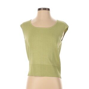 Talbots Petites Silk Blend Light Green Tank Top Small Sleeveless Classic Preppy